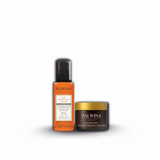 PALWINA Kırmızı Yosun Içerikli 72 Saat Etkili Nemlendirici Kremi ve Spf 50+ Güneş Koruyucu Krem