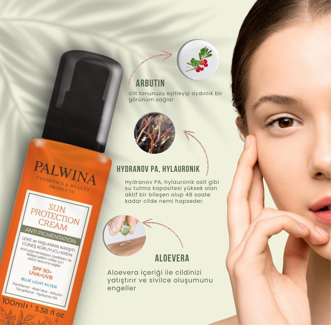 PALWINA Güneş Kremi Anti Pigmentation & Anti-Aging Yoğun Leke Karşıtı SPF 50+ Güneş Koruyucu Krem
